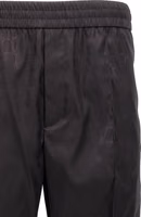 Black Polyamide Casual Pants 3