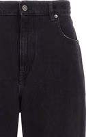 Black Cotton Relaxed Fit Jeans 3
