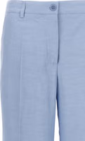 Blue Viscose Casual Pants 3