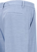 Blue Viscose Casual Pants 4