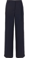 Blue Viscose Casual Pants 1