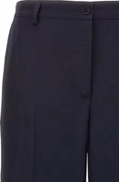 Blue Viscose Casual Pants 3