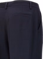 Blue Viscose Casual Pants 4
