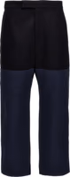 Blue Cotton Casual Pants 1