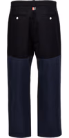 Blue Cotton Casual Pants 2