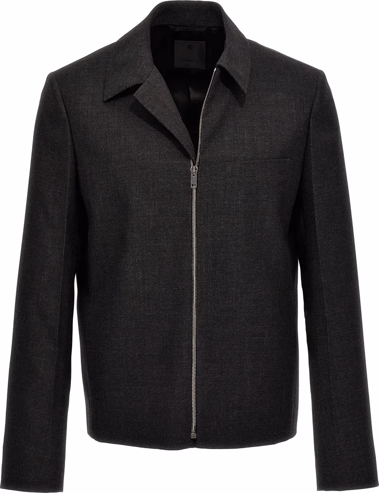 Gray Virgin Wool Jacket