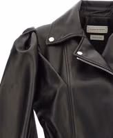 Black Lamb Leather Sleeveless Jacket 4