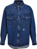 Blue Polyester Denim Jacket 1