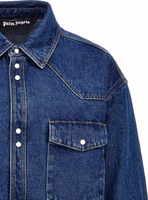 Blue Polyester Denim Jacket 3
