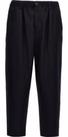 Blue Virgin Wool Cropped Pants 1