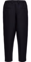 Blue Virgin Wool Cropped Pants 2
