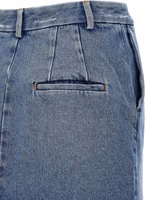 Blue Cotton Long Skirt 4