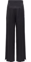 Black Silk Casual Pants 2