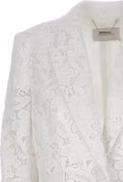 White Polyester Blazer 3