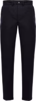 Blue Cotton Casual Pants 1