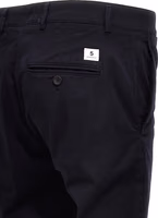 Blue Cotton Casual Pants 4