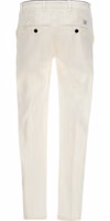 White Cotton Casual Pants 2