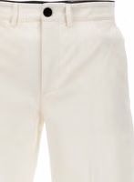 White Cotton Casual Pants 3