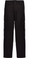 Black Cotton Cargo Pants 1