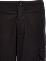 Black Cotton Cargo Pants 3