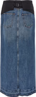 Blue Cotton Mini Skirt 2