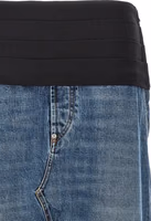 Blue Cotton Mini Skirt 3