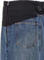 Blue Cotton Mini Skirt 4