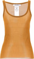 Beige Silk Tank Tops 1