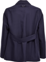 Blue Virgin Wool Full-Length Jacket 2