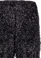 Black Polyester Flared Pants 3