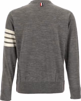 Gray Virgin Wool Cardigan 2