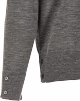 Gray Virgin Wool Cardigan 4