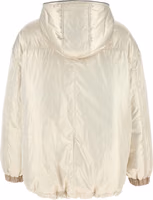 Beige Polyester Full-Length Jacket 3