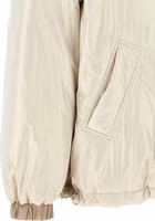 Beige Polyester Full-Length Jacket 5