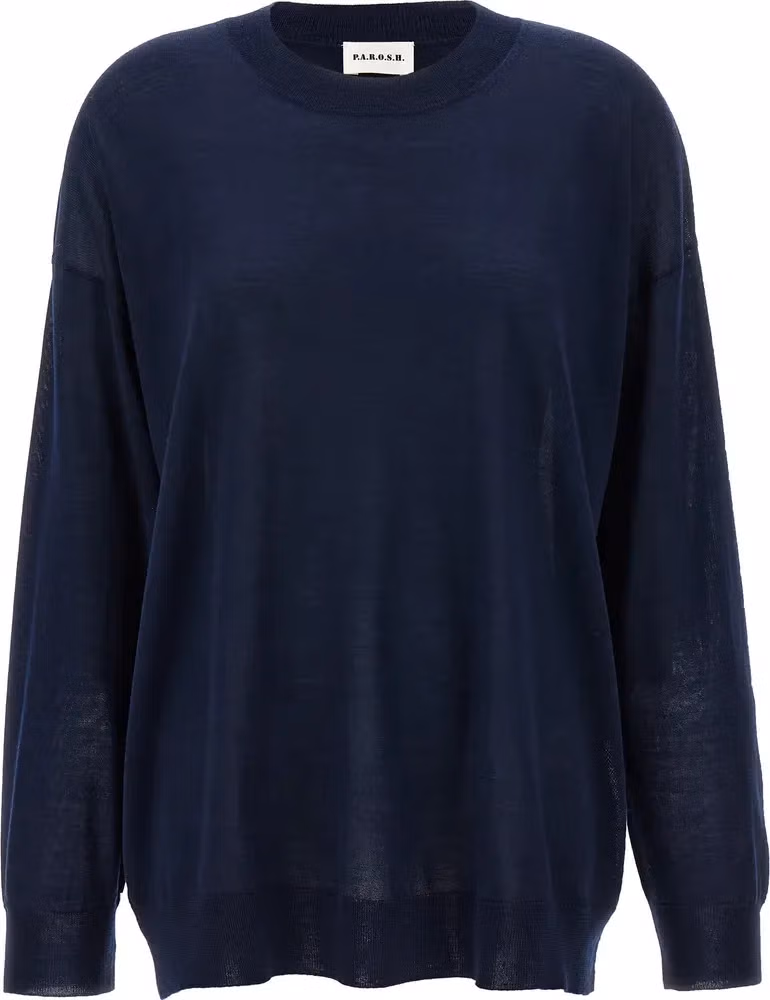Blue Wool Cardigan