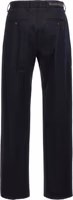Blue Cotton Casual Pants 2