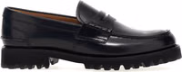 Black Cowhide Slip-On Loafers 1