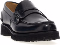 Black Cowhide Slip-On Loafers 2