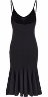 Black Viscose Midi Dress 2