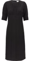 Black Viscose Midi Dress 1