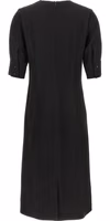 Black Viscose Midi Dress 2