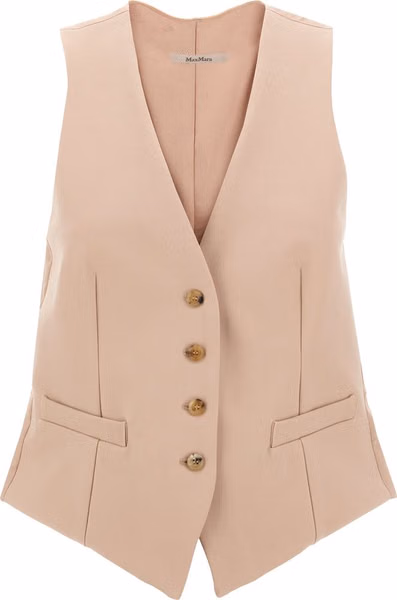 Multicolor Acetate Sleeveless Jacket