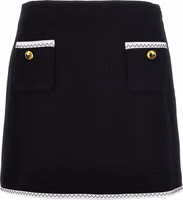 Bicolor Viscose Long Skirt 1