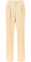Beige Silk Dress Pants 1