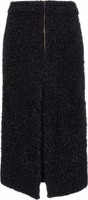 Black Cotton Midi Skirt 2