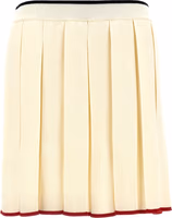 White Virgin Wool Long Skirt 1