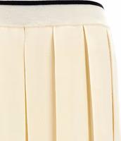 White Virgin Wool Long Skirt 3