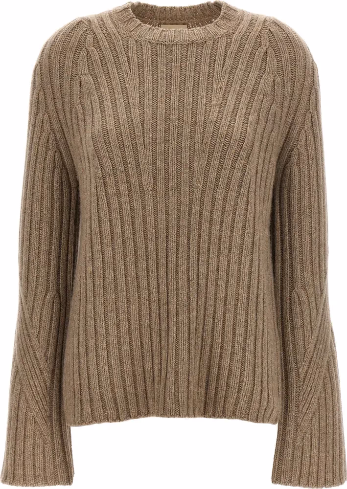 Beige Cashmere Cardigan