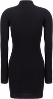 Black Cotton Short Dress 2