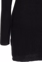 Black Cotton Short Dress 4